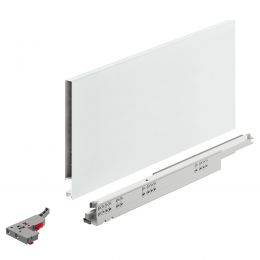 Kit cassetto ammortizzato Hafele Matrix Box Slim A portata 30 kg altezza spondina 175 mm uscita totale Syncro 3D