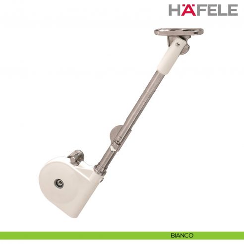 Supporto per anta a ribalta in legno verso l'alto Hafele con snodo angolo di apertura 90° - bianco