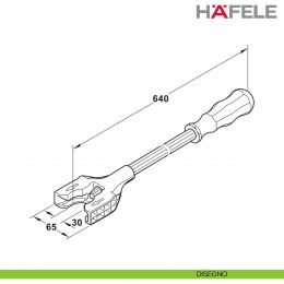 Chiave di regolazione Hafele Axilo 48 Light Tool 2