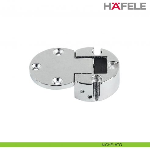 Cerniera per ante a ribalta in legno Hafele Plano-Medial angolo di apertura 90 gradi - nichelato