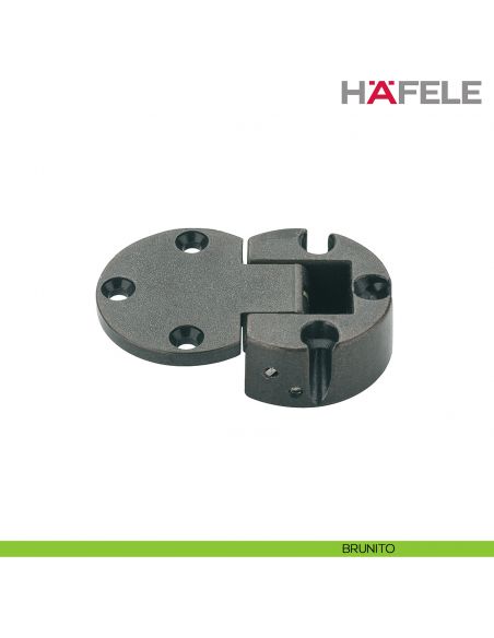 Cerniera per ante a ribalta in legno Hafele Plano-Medial angolo di apertura 90 gradi - brunito