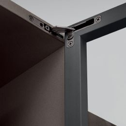 Cerniera invisibile Salice Air ammortizzata CEL6XE6XXV apertura 105 gradi finitura titanio 2