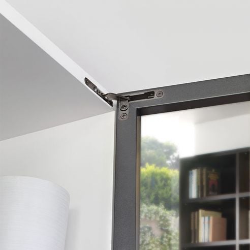 Cerniera invisibile Salice Air ammortizzata CEL6XE6XXV apertura 105 gradi finitura titanio