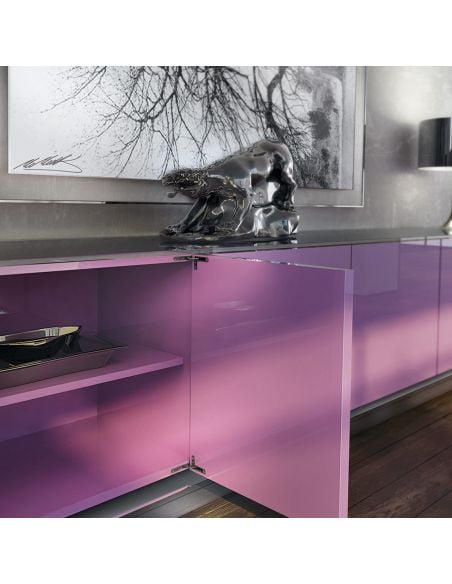 Cerniera invisibile Salice Air ammortizzata CEL6XE6XXV apertura 105 gradi finitura titanio