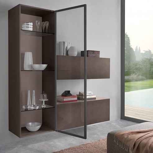 Cerniera invisibile Salice Air ammortizzata CEL6XE6XXV apertura 105 gradi finitura titanio