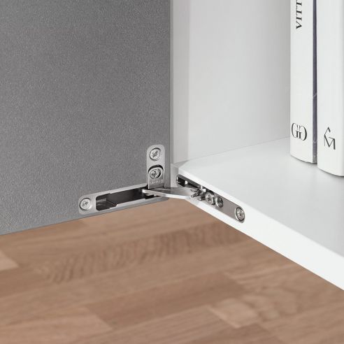 Cerniera invisibile Salice Air Push CELPX99XXV apertura 105 gradi finitura nichel