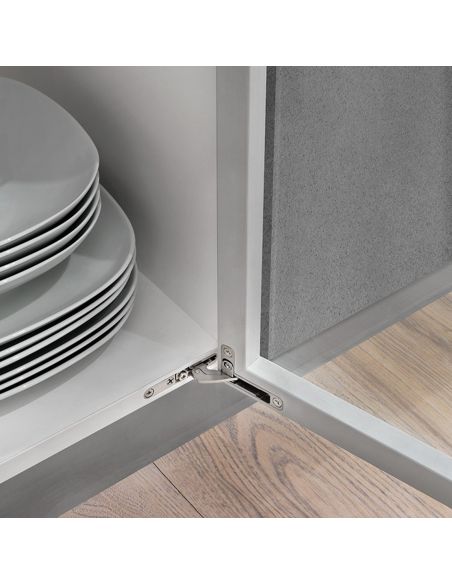 Cerniera invisibile Salice Air Push CELPX99XXV apertura 105 gradi finitura nichel