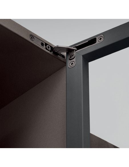 Cerniera invisibile Salice Air Push CELPX66XXV apertura 105 gradi finitura titanio