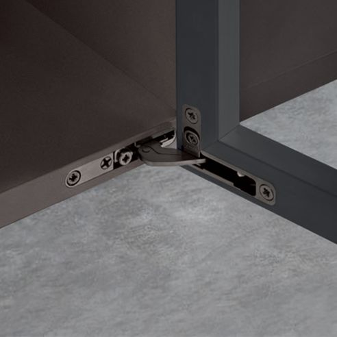 Cerniera invisibile Salice Air Push CELPX66XXV apertura 105 gradi finitura titanio