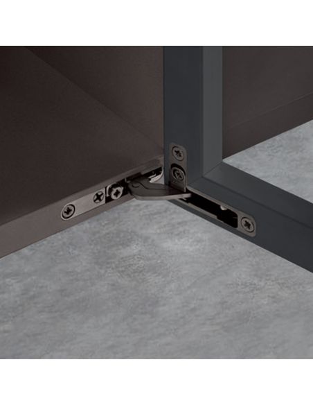 Cerniera invisibile Salice Air Push CELPX66XXV apertura 105 gradi finitura titanio