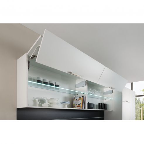 Guarnitura per anta pieghevole Hafele Free Fold altezza mobile 480-530 mm