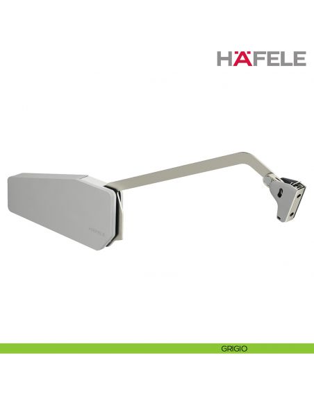 Guarnitura per anta pieghevole Hafele Free Fold altezza mobile 520-590 mm - grigio