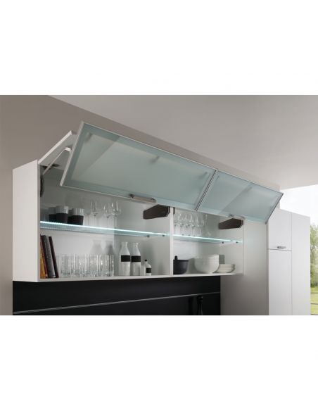 Guarnitura per anta pieghevole Hafele Free Fold altezza mobile 650-730 mm