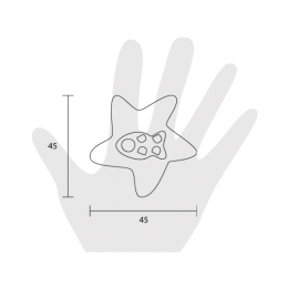 Pomello per mobile Estamp stella con pesce 5601 2