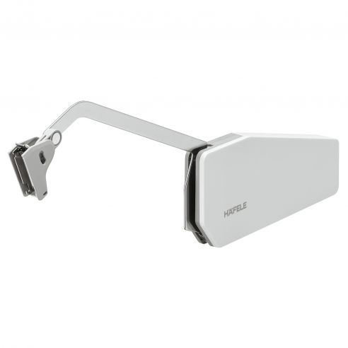 Guarnitura per anta pieghevole Hafele Free Fold altezza mobile 840-910 mm - bianco