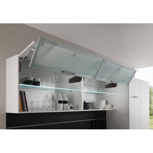 Guarnitura per anta pieghevole Hafele Free Fold altezza mobile 960-1010 mm