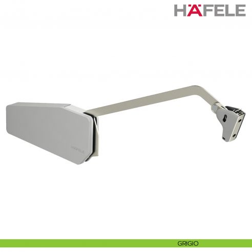 Guarnitura per anta pieghevole Hafele Free Fold altezza mobile 1000-1040 mm - grigio