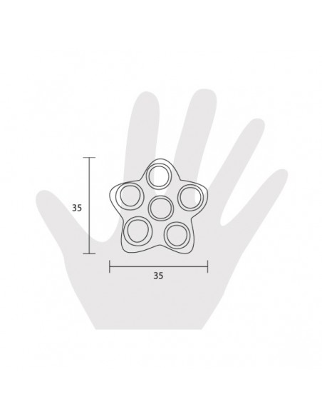 Pomello per mobile Estamp stella con cerchio 5603 disegno
