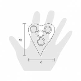 Pomello per mobile Estamp Cuore 5605 2