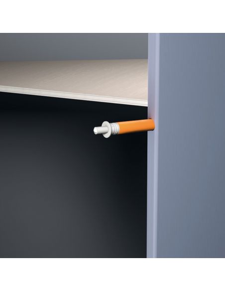 Ammortizzatore per anta Salice Smove D005SNG per il montaggio nel fianco opposto al lato cerniera