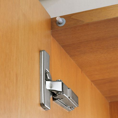 Ammortizzatore per anta Salice Smove D008SNG per il montaggio nel cappello o basamento del mobile lato cerniera