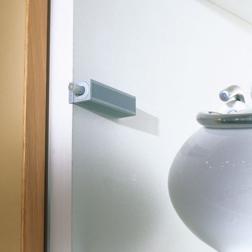 Adattatore longitudinale con biadesivo per Salice Smove D051SNG con utensile di posizionamento grigio