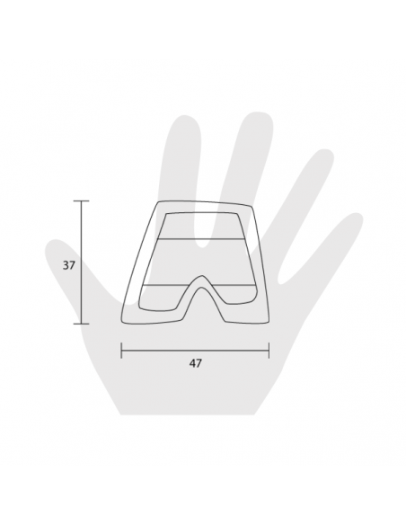 Pomello per mobile Estamp pantaloni 5607 disegno
