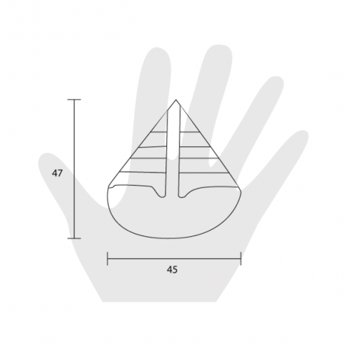 Pomello per mobile Estamp barca 5608 disegno
