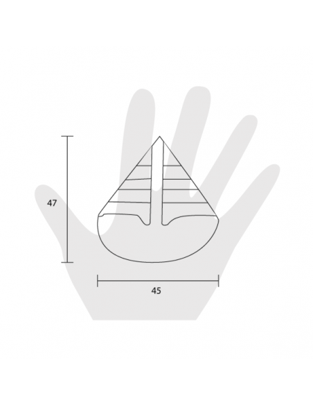 Pomello per mobile Estamp barca 5608 disegno
