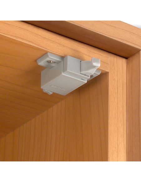 Cricchetto meccanico a pressione singolo con adattatore di regolazione per anta Salice Push DP4SNG