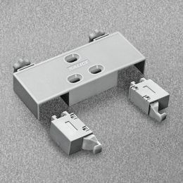 Cricchetto meccanico a pressione doppio con adattatore di regolazione per anta Salice Push DP5SNG 2