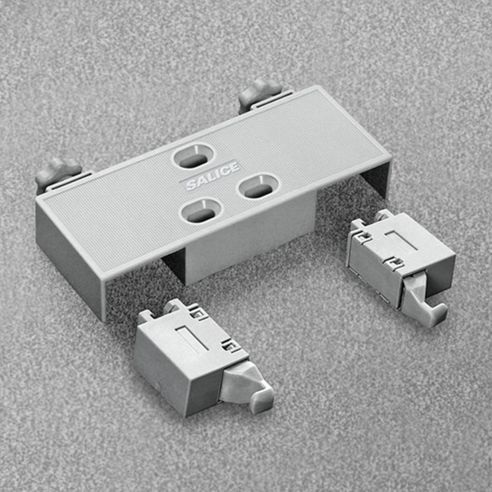 Cricchetto meccanico a pressione doppio con adattatore di regolazione per anta Salice Push DP5SNG