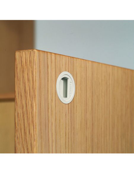 Controcricchetto a pressione per anta in legno in battuta Salice Push DP29SNG