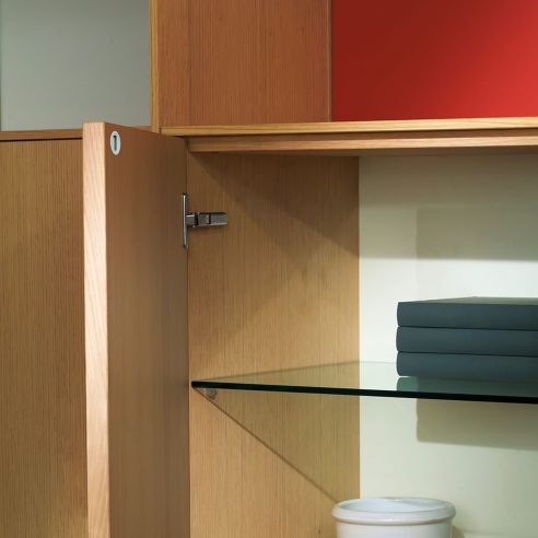 Controcricchetto a pressione per anta in legno in battuta Salice Push DP29SNG