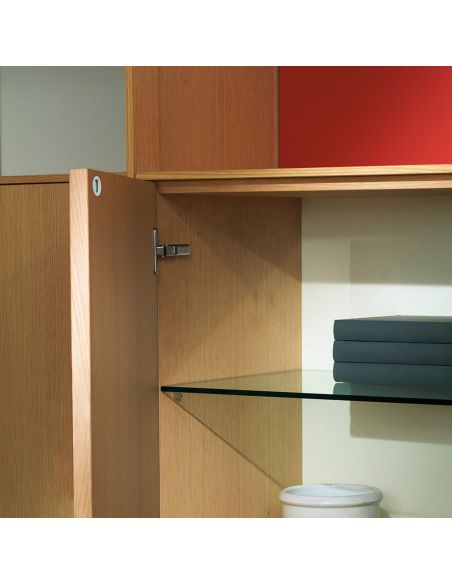 Controcricchetto a pressione per anta in legno in battuta Salice Push DP29SNG