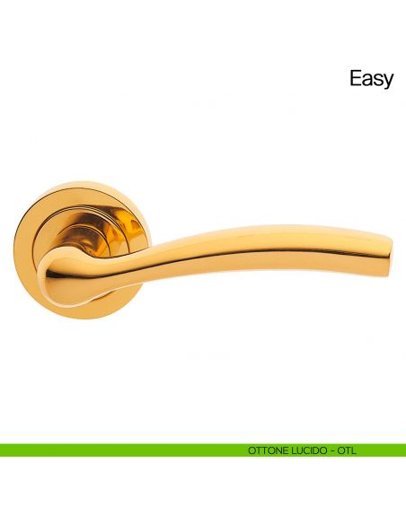 Maniglia per porta Easy Manital ottone lucido