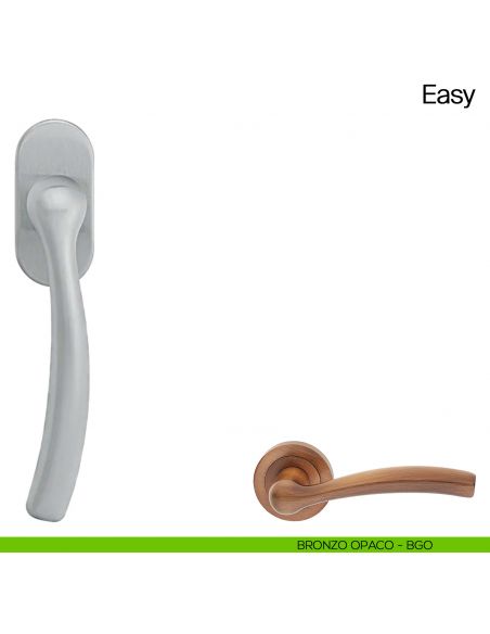 Maniglia martellina DK per finestra Easy Manital bronzato