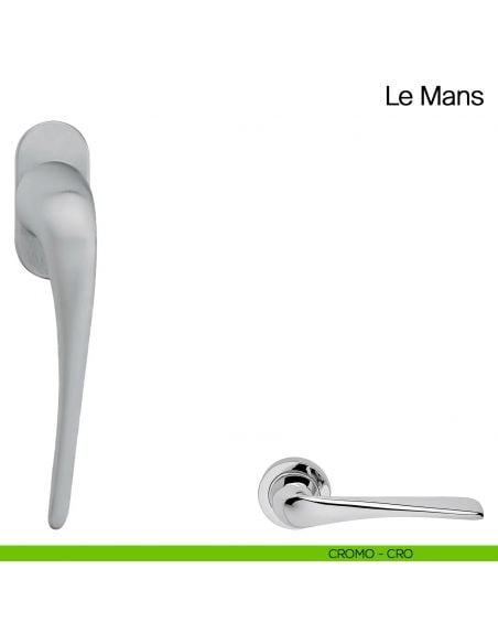 Maniglia martellina DK per finestra Le Mans Manital cromato