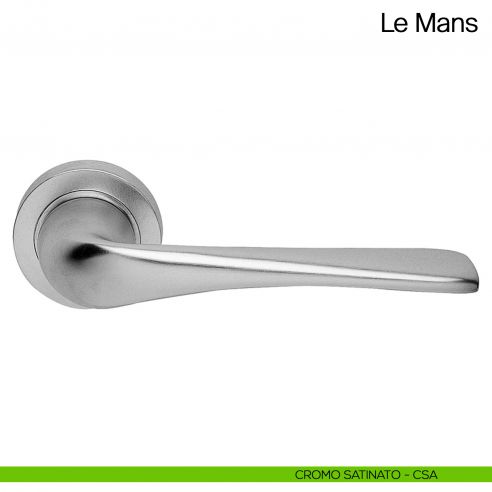 Maniglia per porta Le Mans Manital cromato satinato