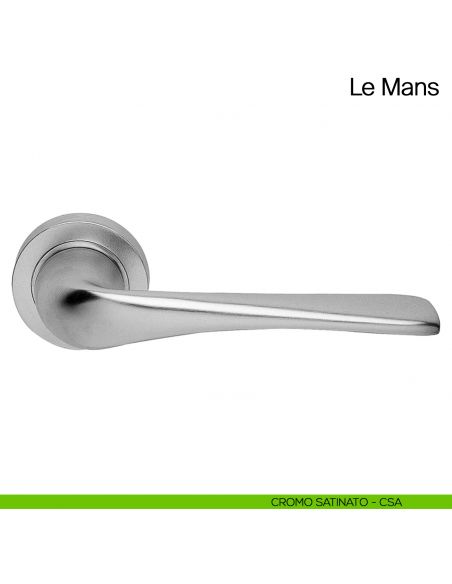 Maniglia per porta Le Mans Manital cromato satinato