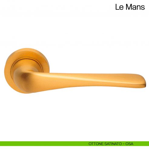 Maniglia per porta Le Mans Manital ottone satinato