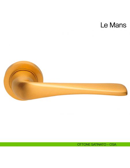 Maniglia per porta Le Mans Manital ottone satinato