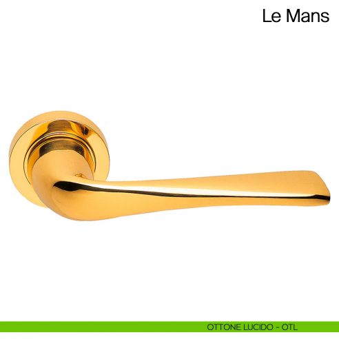 Maniglia per porta Le Mans Manital ottone lucido