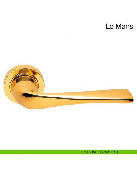 Maniglia per porta Le Mans Manital ottone lucido