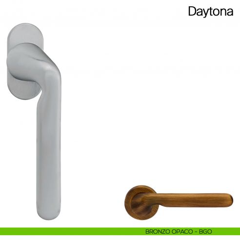 Maniglia martellina DK per finestra Daytona Manital bronzo opaco