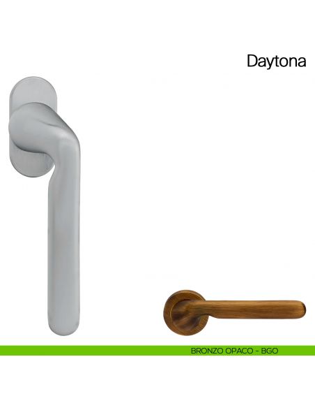 Maniglia martellina DK per finestra Daytona Manital bronzo opaco