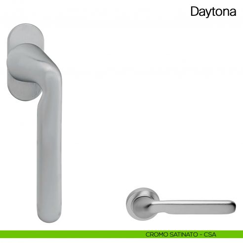 Maniglia martellina DK per finestra Daytona Manital cromato satinato