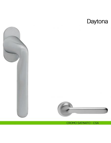 Maniglia martellina DK per finestra Daytona Manital cromato satinato