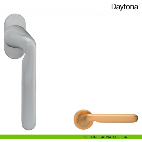 Maniglia martellina DK per finestra Daytona Manital ottone satinato