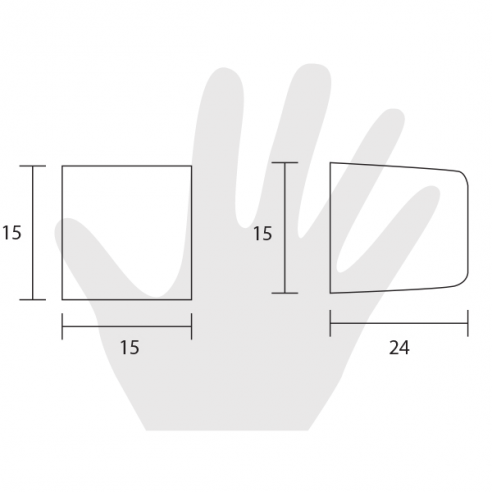 Pomello per mobile Estamp 8152 disegno